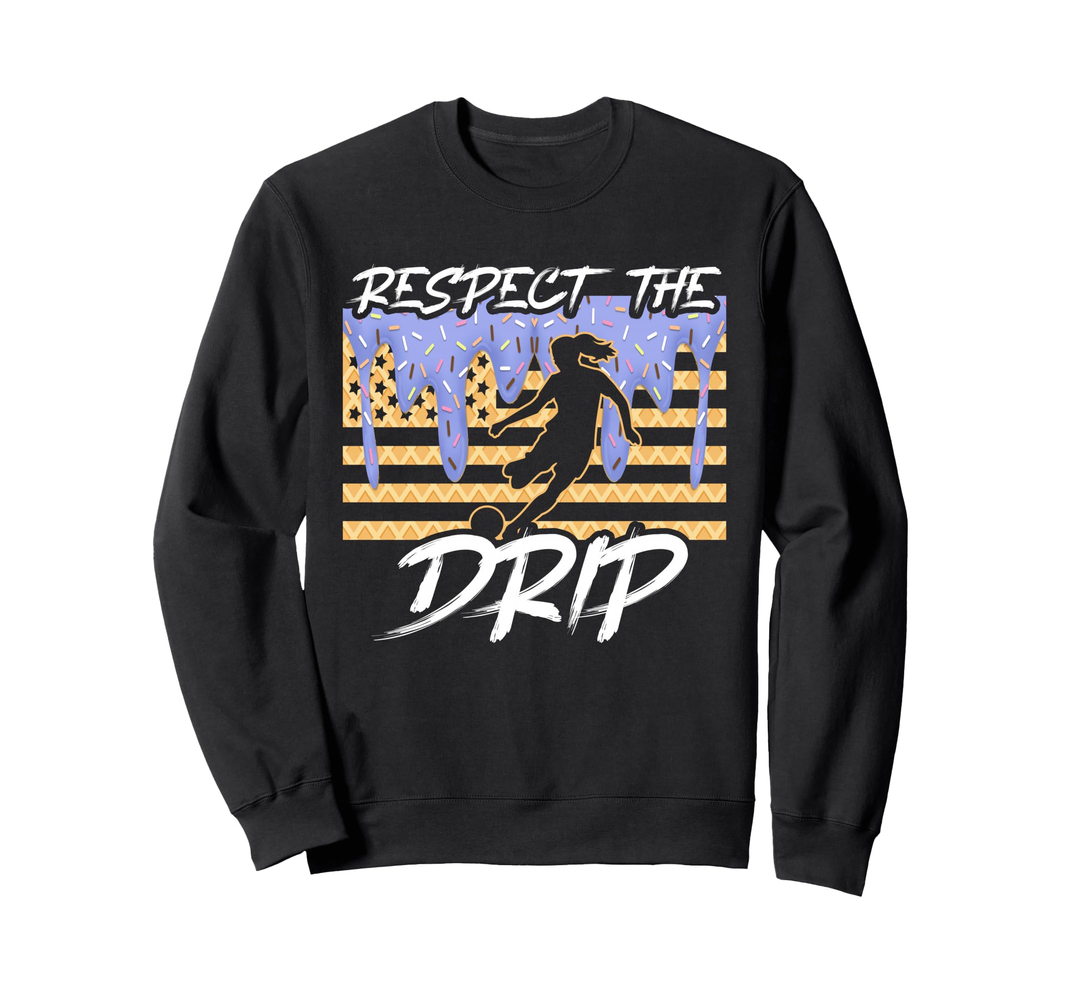 Soccer Drip Dripping Ice Cream Sweatshirt - Aesthetic Graphic for Adults - T-Shirt, Sweatshirt, Hoodie