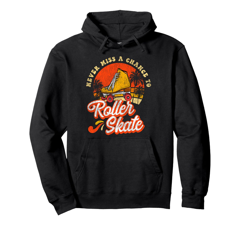 Roller Skating Skate 1970S Hoodie - Unique Graphic Unisex - T-Shirt, Sweatshirt, Hoodie