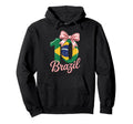 10 Brazil Birthday Number 10 Soccer Jersey Hoodie - Custom Art Print Unisex - T-Shirt, Sweatshirt, Hoodie