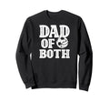 Dad Both Proud Volleyball Soccer Dad Sweatshirt - Aesthetic Graphic Unisex - T-Shirt, Sweatshirt, Hoodie