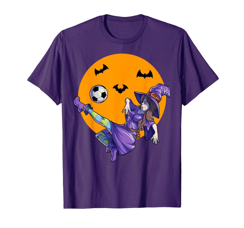 Soccer Witch Halloween Soccer T-Shirt - Minimalist Print Men Women - T-Shirt, Sweatshirt, Hoodie