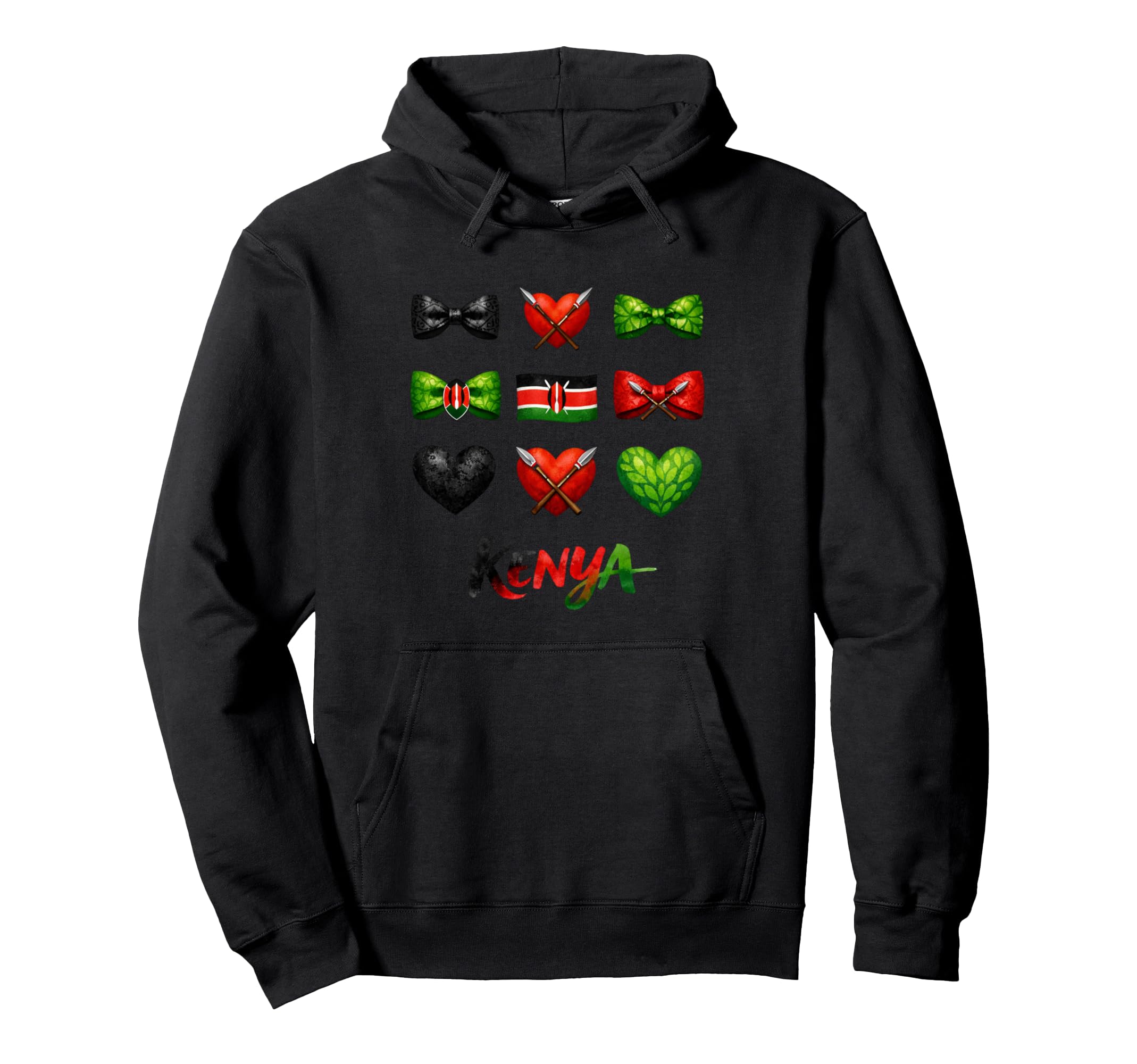 Kenya Flag Soccer Lovers Coquette Hoodie - Fun Novelty Design Unisex - T-Shirt, Sweatshirt, Hoodie
