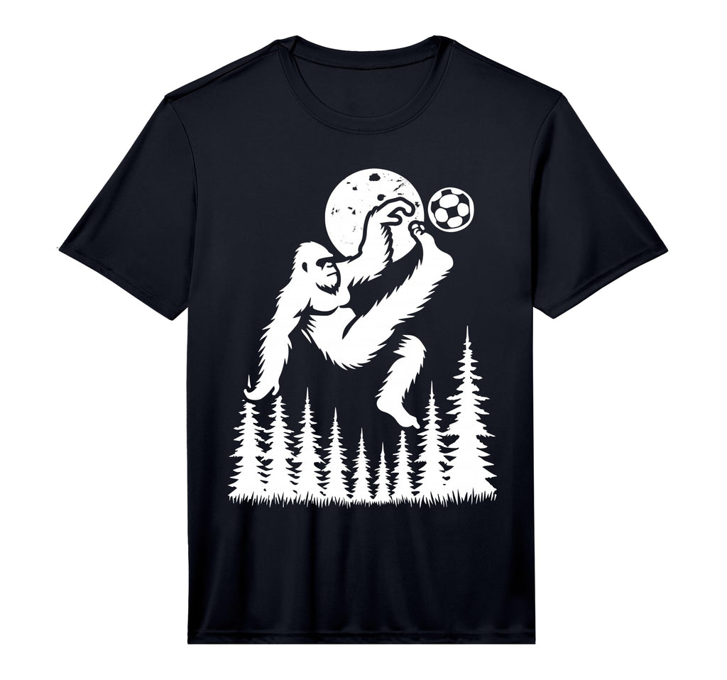 Funny Bigfoot Playing Soccer Sasquatch T-Shirt - Unique Graphic Unisex - T-Shirt, Sweatshirt, Hoodie