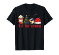 Tis Season Volleyball Coffee Santa Hat T-Shirt - Unique Graphic for Adults - T-Shirt, Sweatshirt, Hoodie