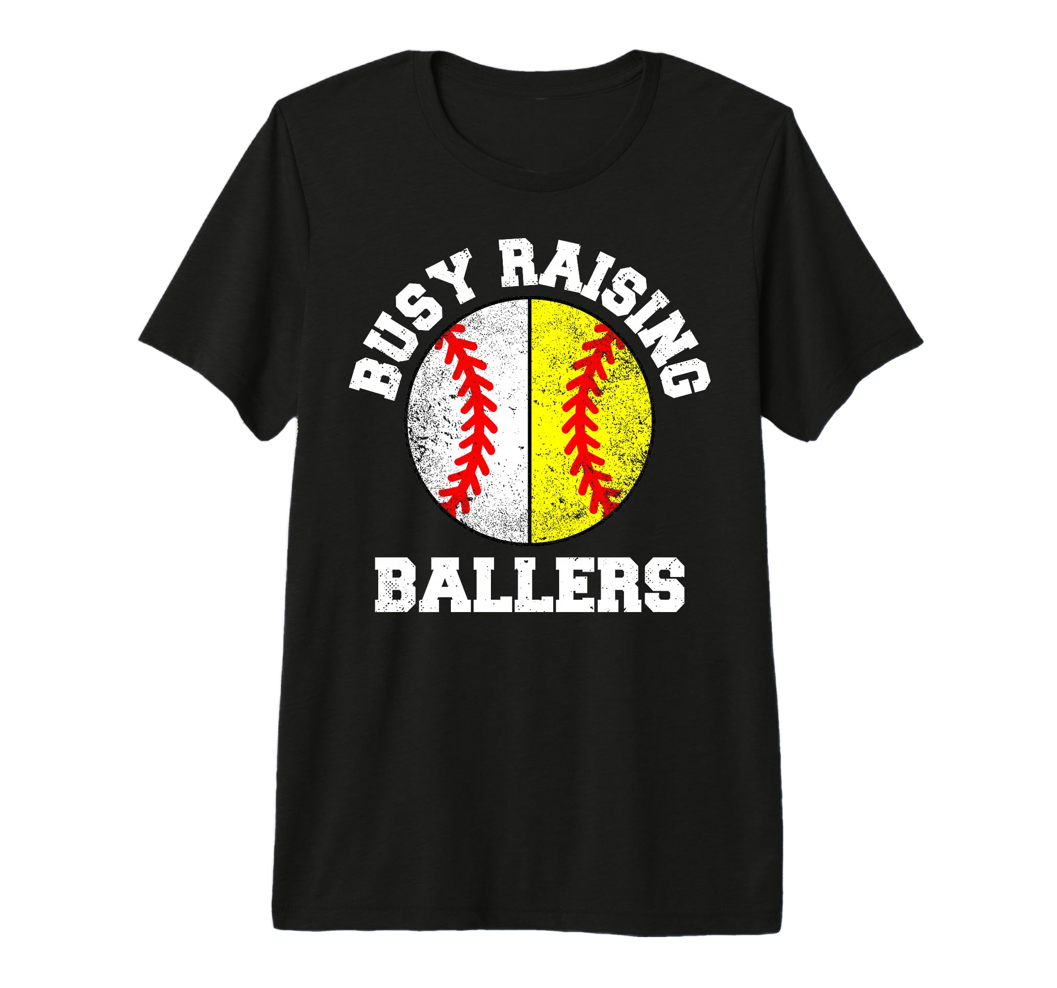 Busy Raising Ballers Funny Baseball T-Shirt - Casual Everyday Wear Unisex - T-Shirt, Sweatshirt, Hoodie