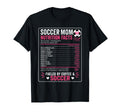 Funny Soccer Mom Nutrition Facts T-Shirt - Fun Novelty Design for Adults - T-Shirt, Sweatshirt, Hoodie