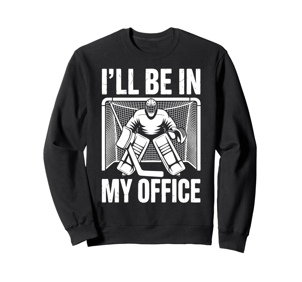 Funny Ice Hockey Goalkeeper Goalie Sweatshirt - Minimalist Print Unisex - T-Shirt, Sweatshirt, Hoodie