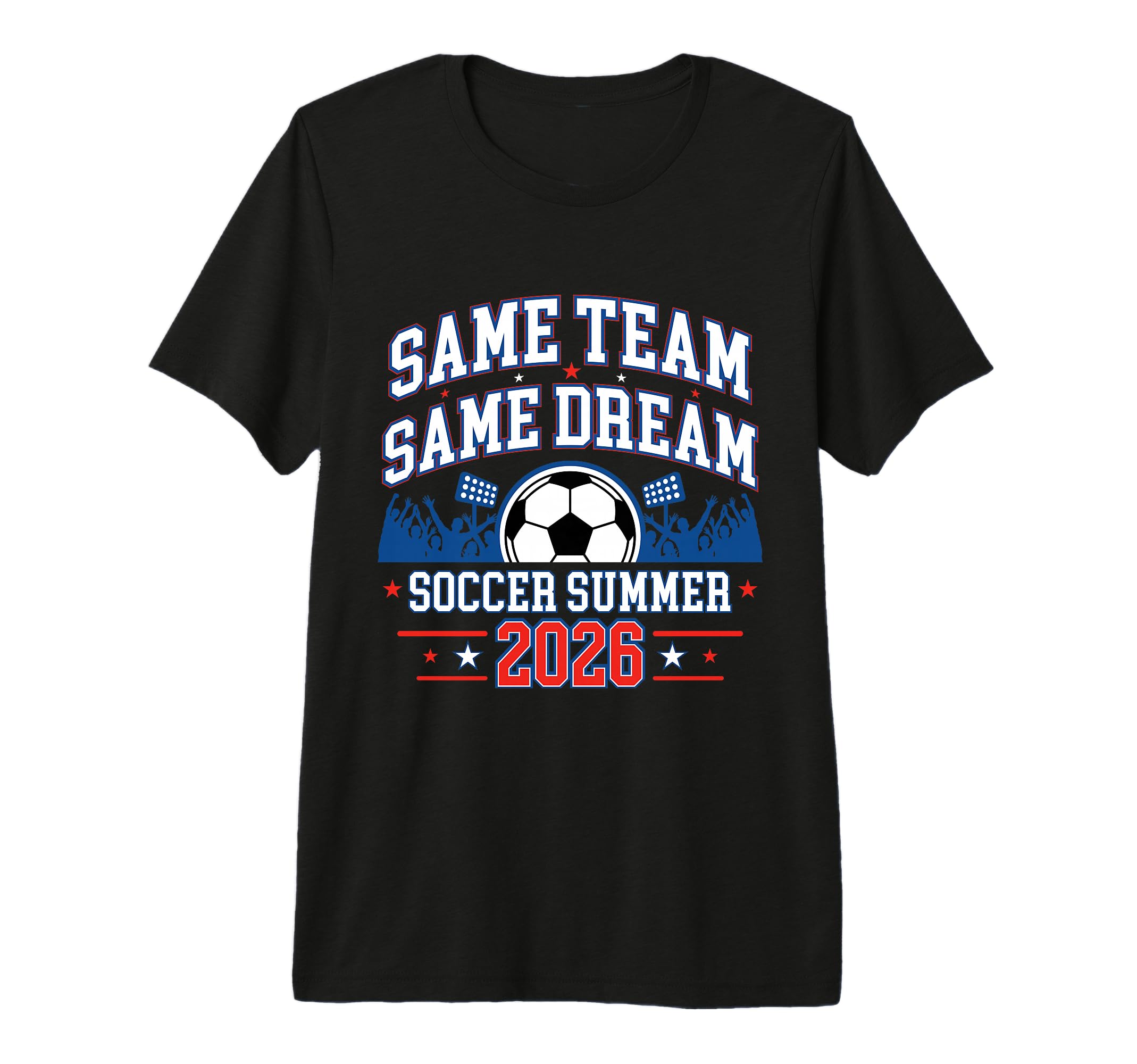 Soccer Summer 2026 Tri Blend T-Shirt - Minimalist Print for Adults - T-Shirt, Sweatshirt, Hoodie