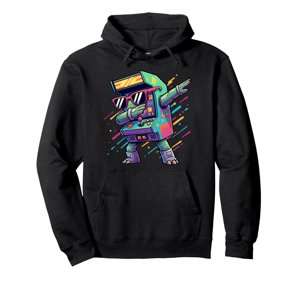 Arcade Cabinet Machine Dabbing 70S 80S Hoodie - Minimalist Print Unisex - T-Shirt, Sweatshirt, Hoodie