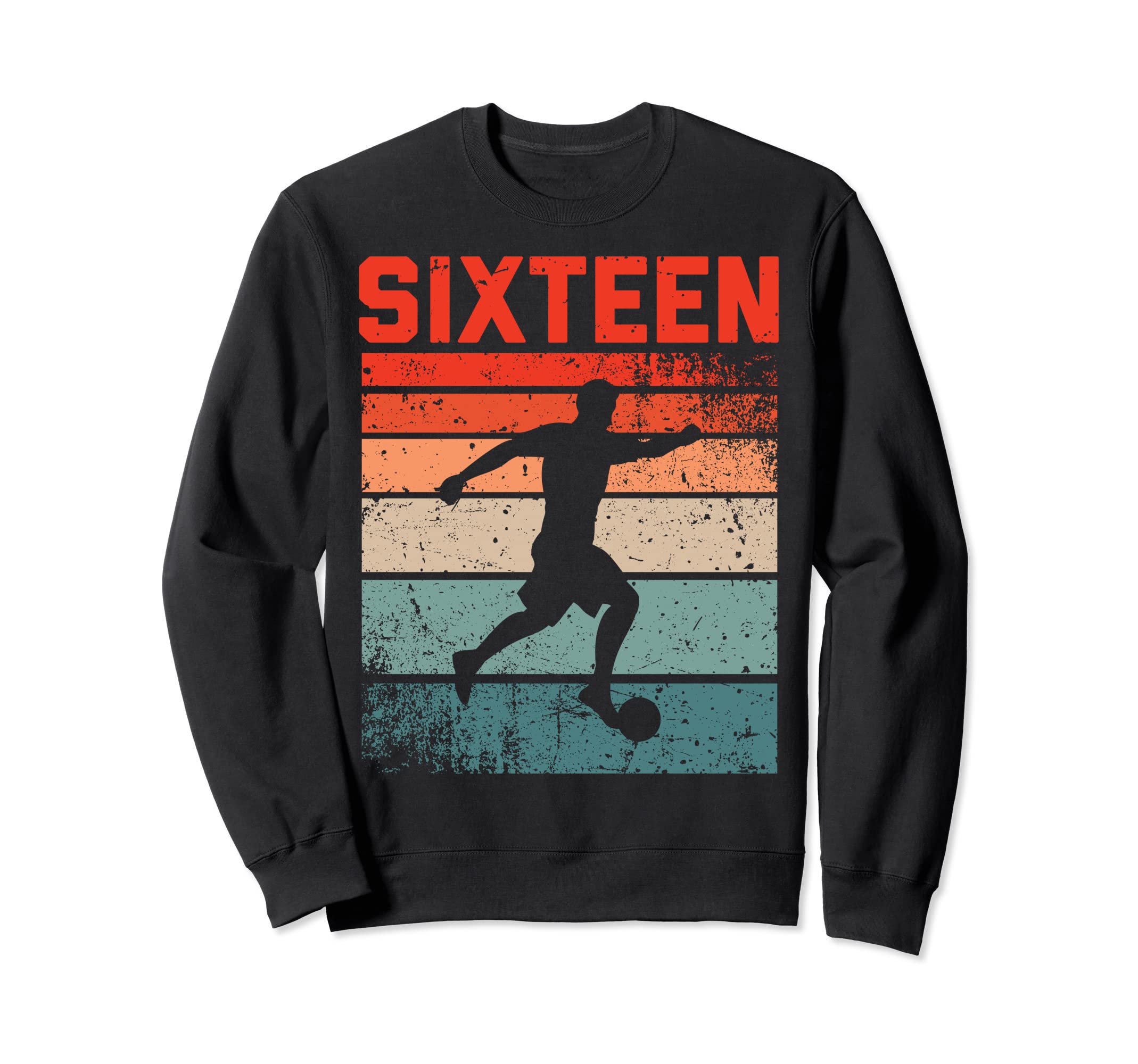 16Th Birthday Soccer 16 Years Old Sweatshirt - Custom Art Print Men Women - T-Shirt, Sweatshirt, Hoodie