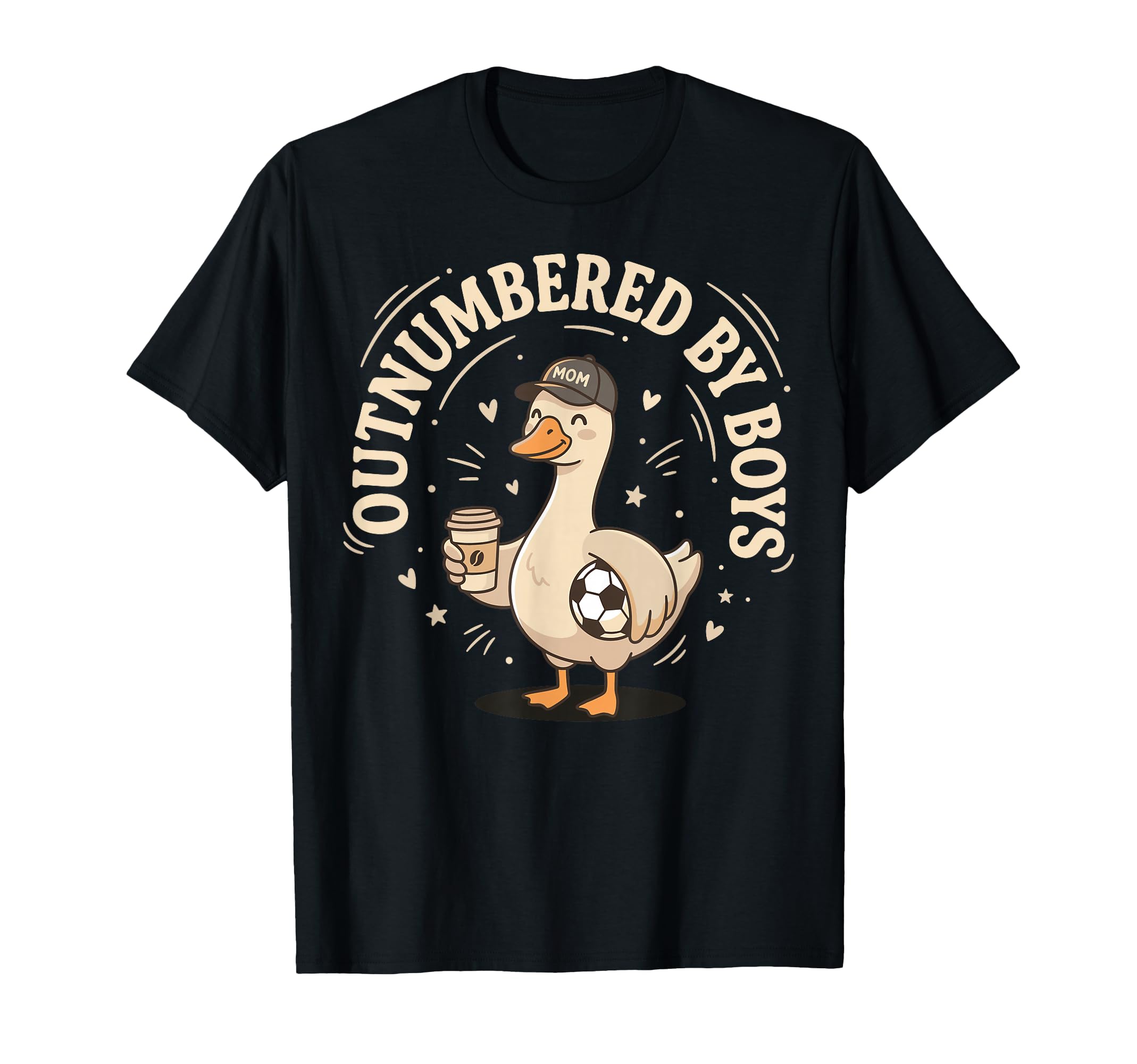 Outnumbered Soccer Mom Funny Goose T-Shirt - Fun Novelty Design for Adults - T-Shirt, Sweatshirt, Hoodie