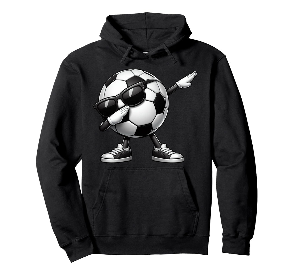 Dabbing Soccer Ball Soccer Sports Hoodie - Minimalist Print for Adults - T-Shirt, Sweatshirt, Hoodie