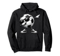 Dabbing Soccer Ball Soccer Sports Hoodie - Minimalist Print for Adults - T-Shirt, Sweatshirt, Hoodie