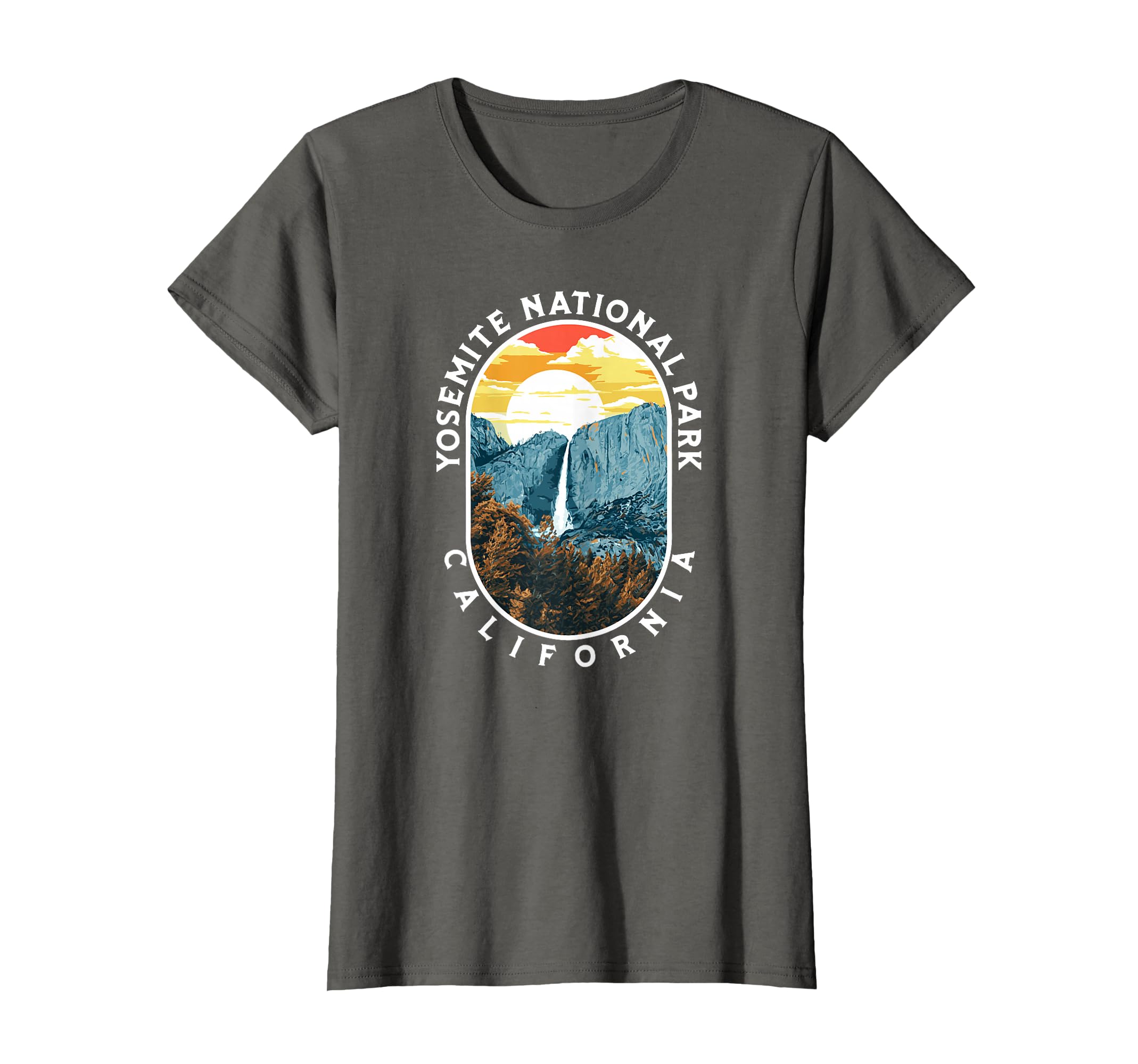 Yosemite Falls National Park T-Shirt - Custom Art Print Men Women - T-Shirt, Sweatshirt, Hoodie