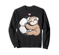 Soccer Adorable Sloth Loves Football Sweatshirt - Unique Graphic Unisex - T-Shirt, Sweatshirt, Hoodie