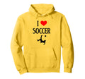 I Love Soccer I Heart Soccer Funny Hoodie - Custom Art Print Unisex - T-Shirt, Sweatshirt, Hoodie