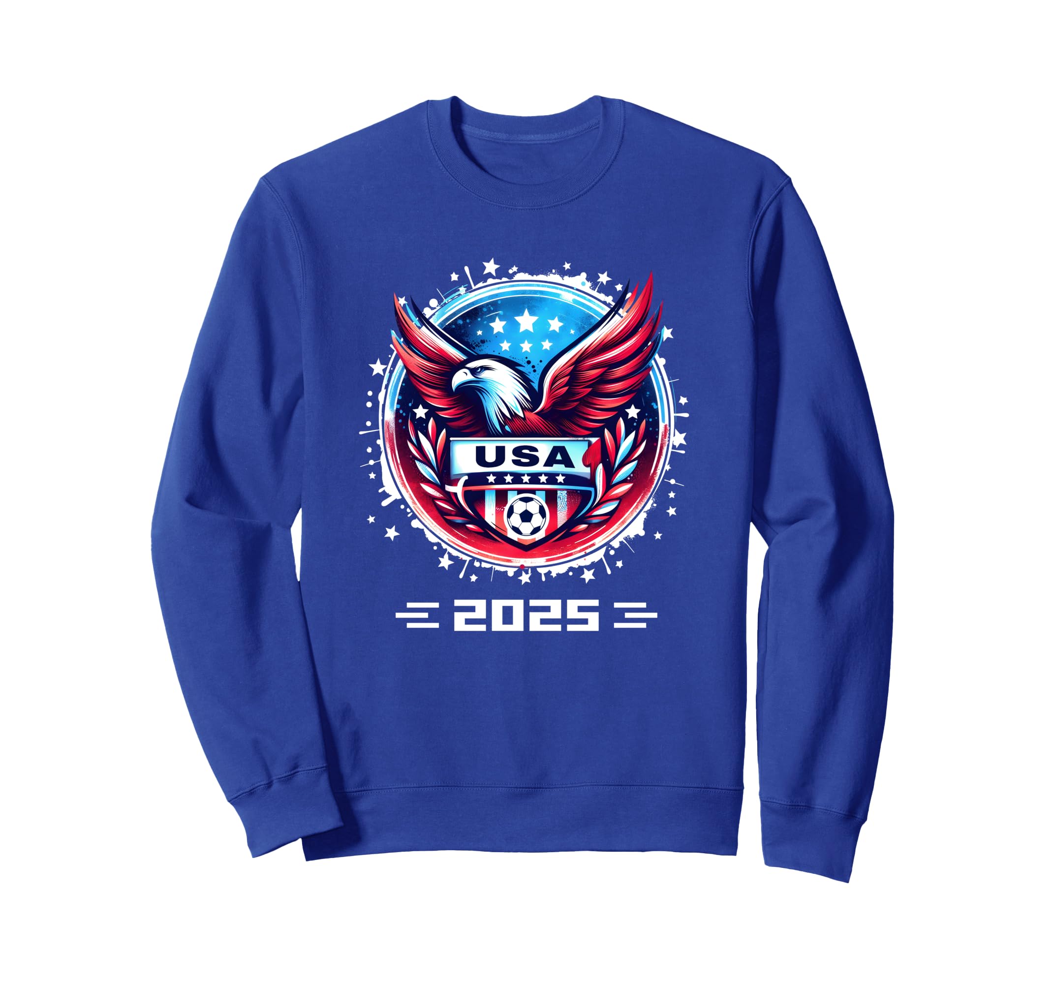 American Flag Soccer Womens Soccer Sweatshirt - Custom Art Print Unisex - T-Shirt, Sweatshirt, Hoodie