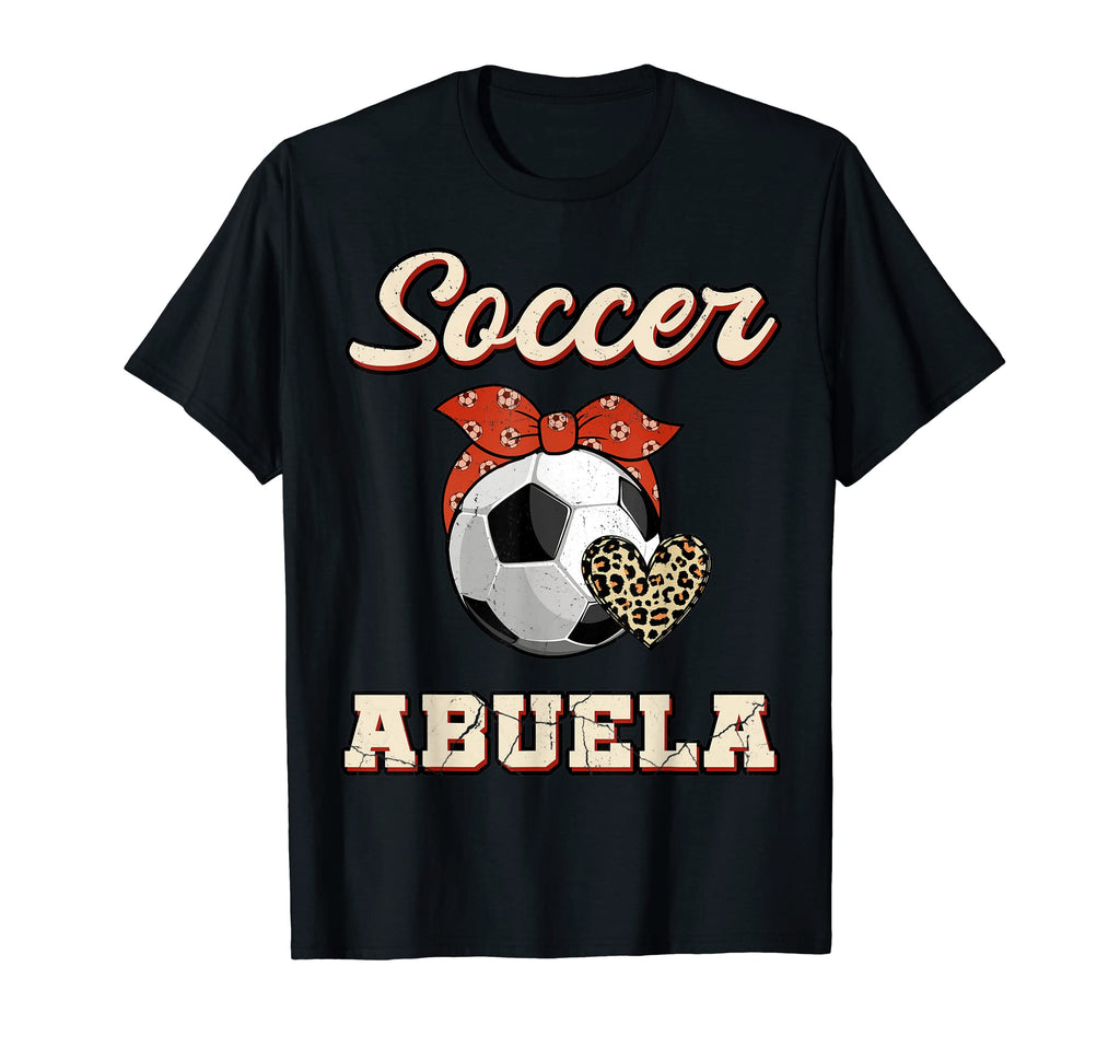 Soccer Abuela Bandana Leopard Heart T-Shirt - Aesthetic Graphic Unisex - T-Shirt, Sweatshirt, Hoodie