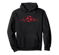 Heartline Sports Football Soccer Ball Hoodie - Aesthetic Graphic Unisex - T-Shirt, Sweatshirt, Hoodie