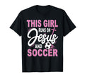 This Runs Jesus And Soccer Soccer Player T-Shirt - Trendy Graphic Men Women - T-Shirt, Sweatshirt, Hoodie