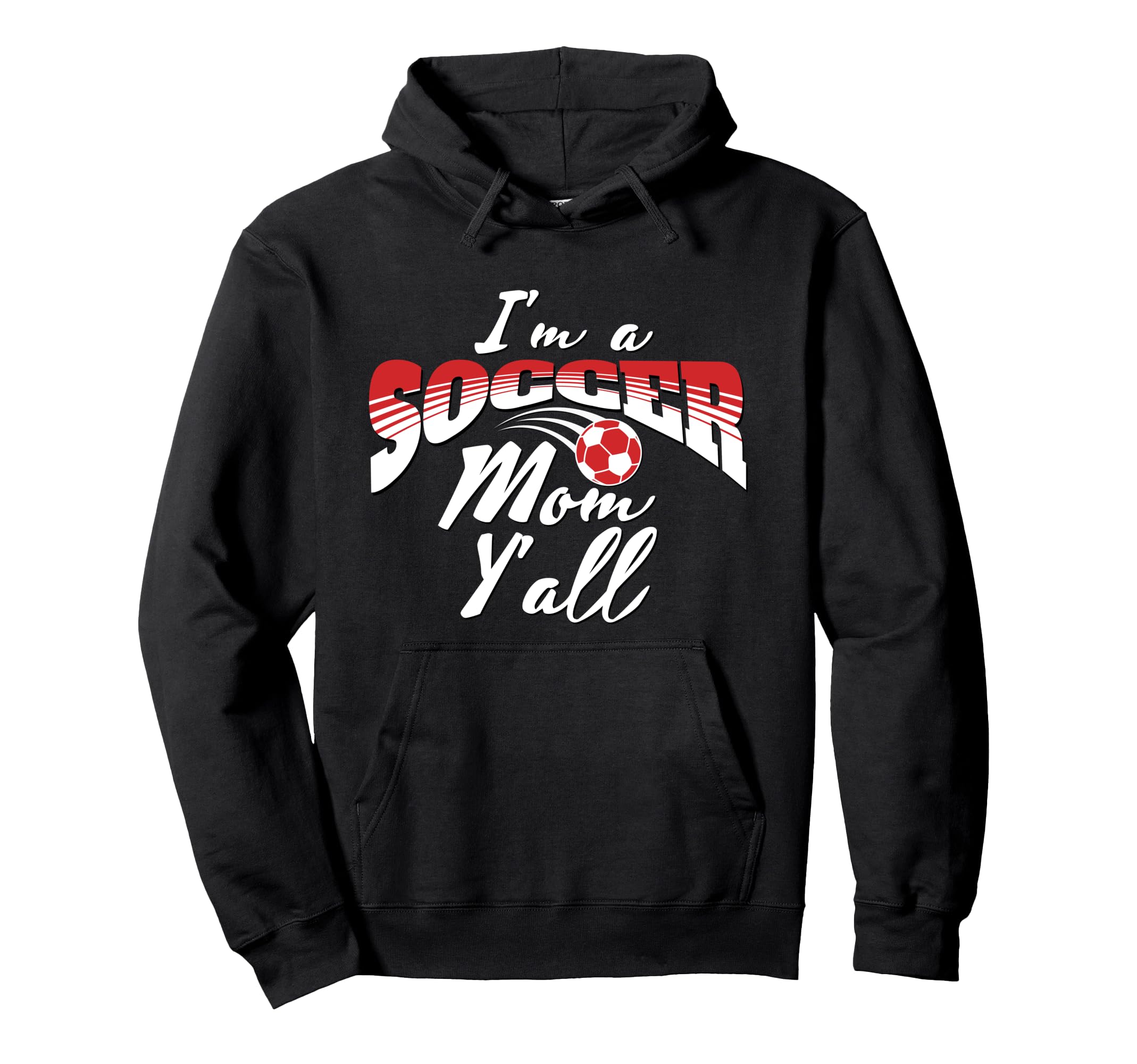 Mom Soccer Lover Soccer Mom Gift Red Hoodie - Unique Graphic for Adults - T-Shirt, Sweatshirt, Hoodie