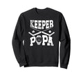 Ice Hockey Keeper Papa Ice Hockey Sweatshirt - Minimalist Print for Adults - T-Shirt, Sweatshirt, Hoodie