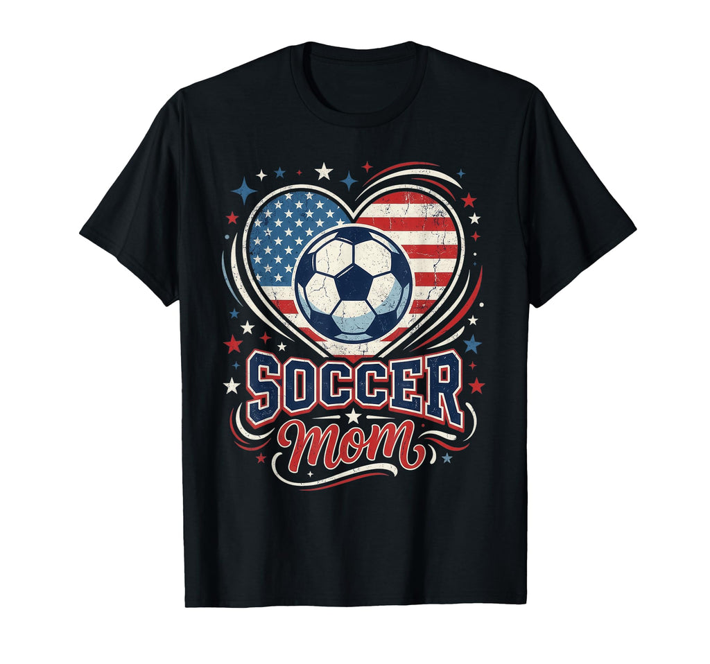 Soccer Mom Heart Ball Mothers Day T-Shirt - Fun Novelty Design for Adults - T-Shirt, Sweatshirt, Hoodie