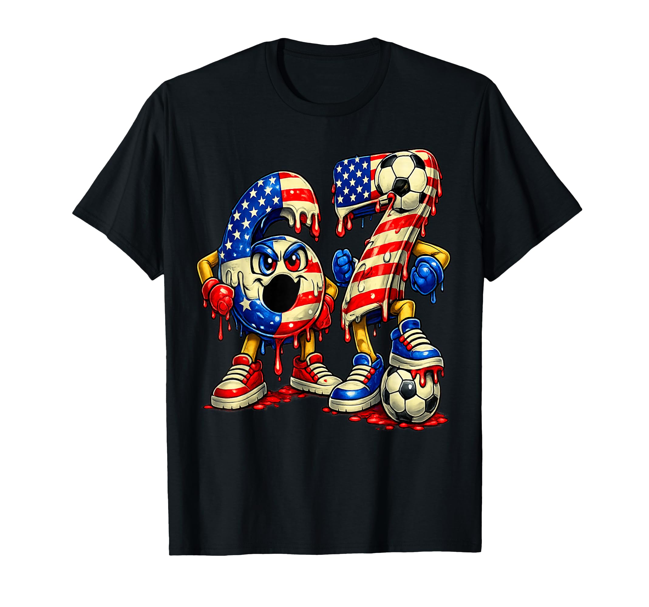 67 Soccer Six Seven Meme Alpha And T-Shirt - Casual Everyday Wear Unisex - T-Shirt, Sweatshirt, Hoodie