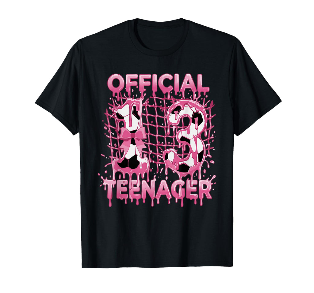 13Th Birthday Soccer Ice Cream T-Shirt - Casual Everyday Wear Men Women - T-Shirt, Sweatshirt, Hoodie