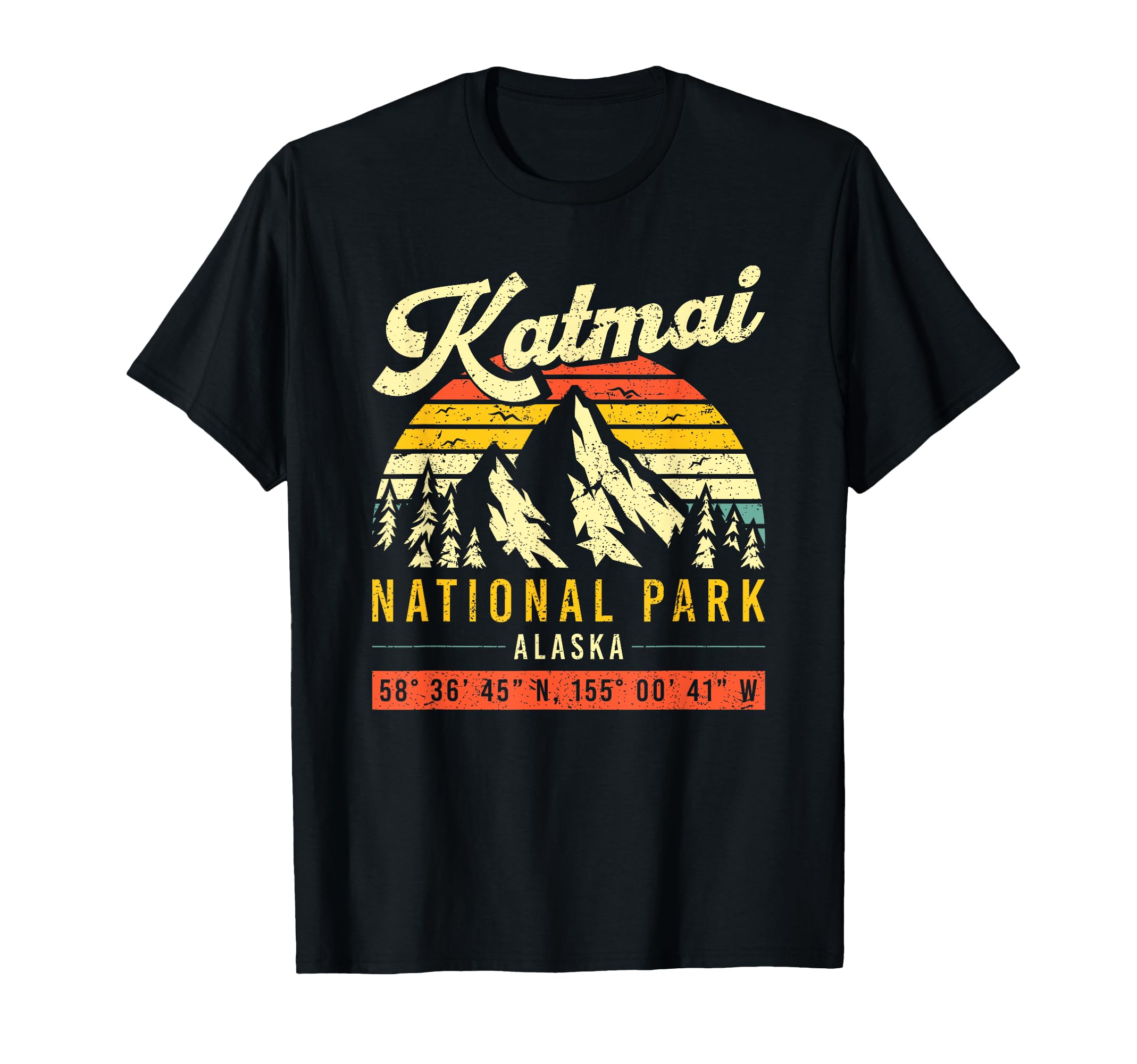 Katmai Alaska National Park T-Shirt - Minimalist Print Men Women - T-Shirt, Sweatshirt, Hoodie