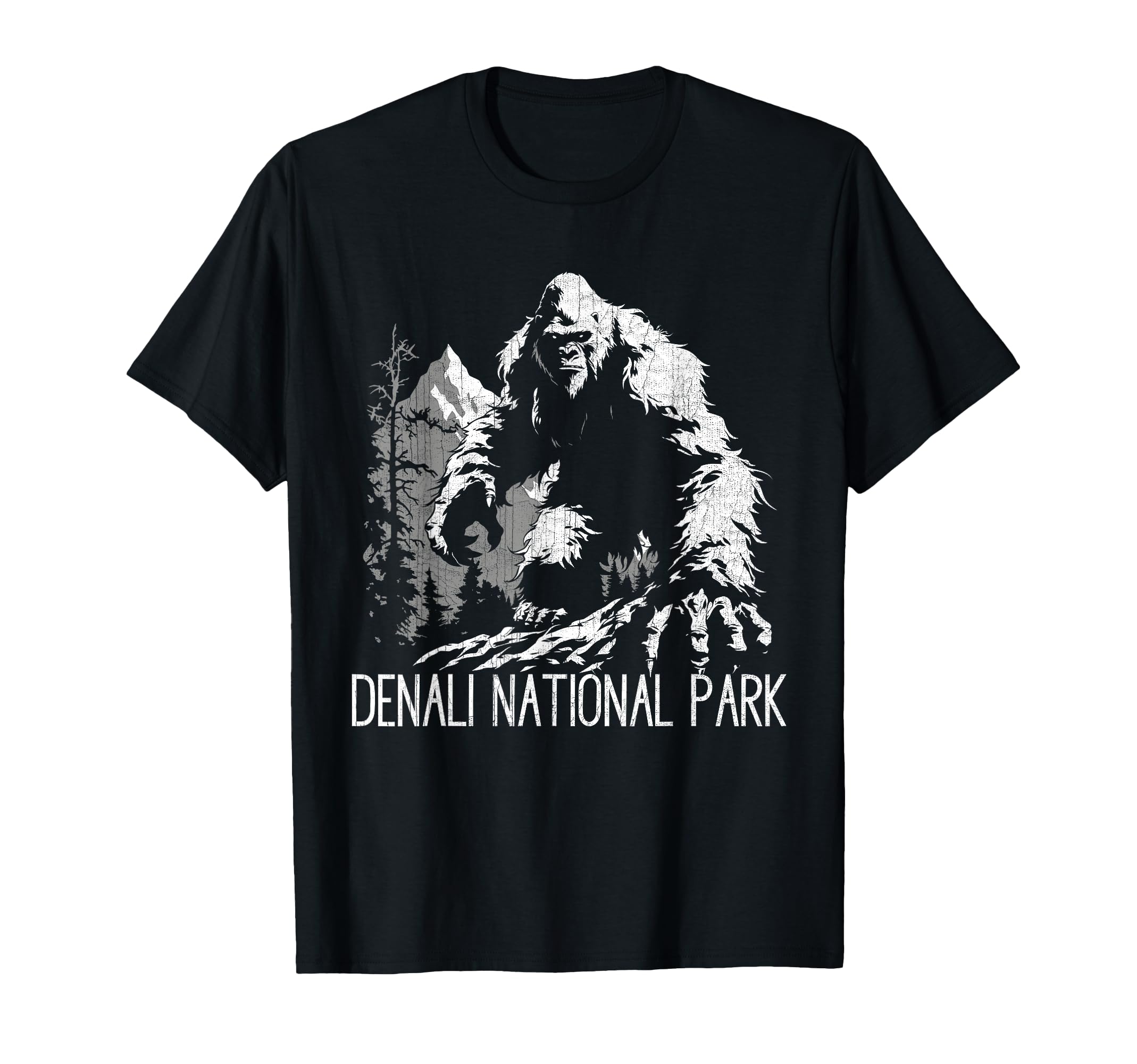 Bigfoot Denali National Park Alaska T-Shirt - Minimalist Print Unisex - T-Shirt, Sweatshirt, Hoodie