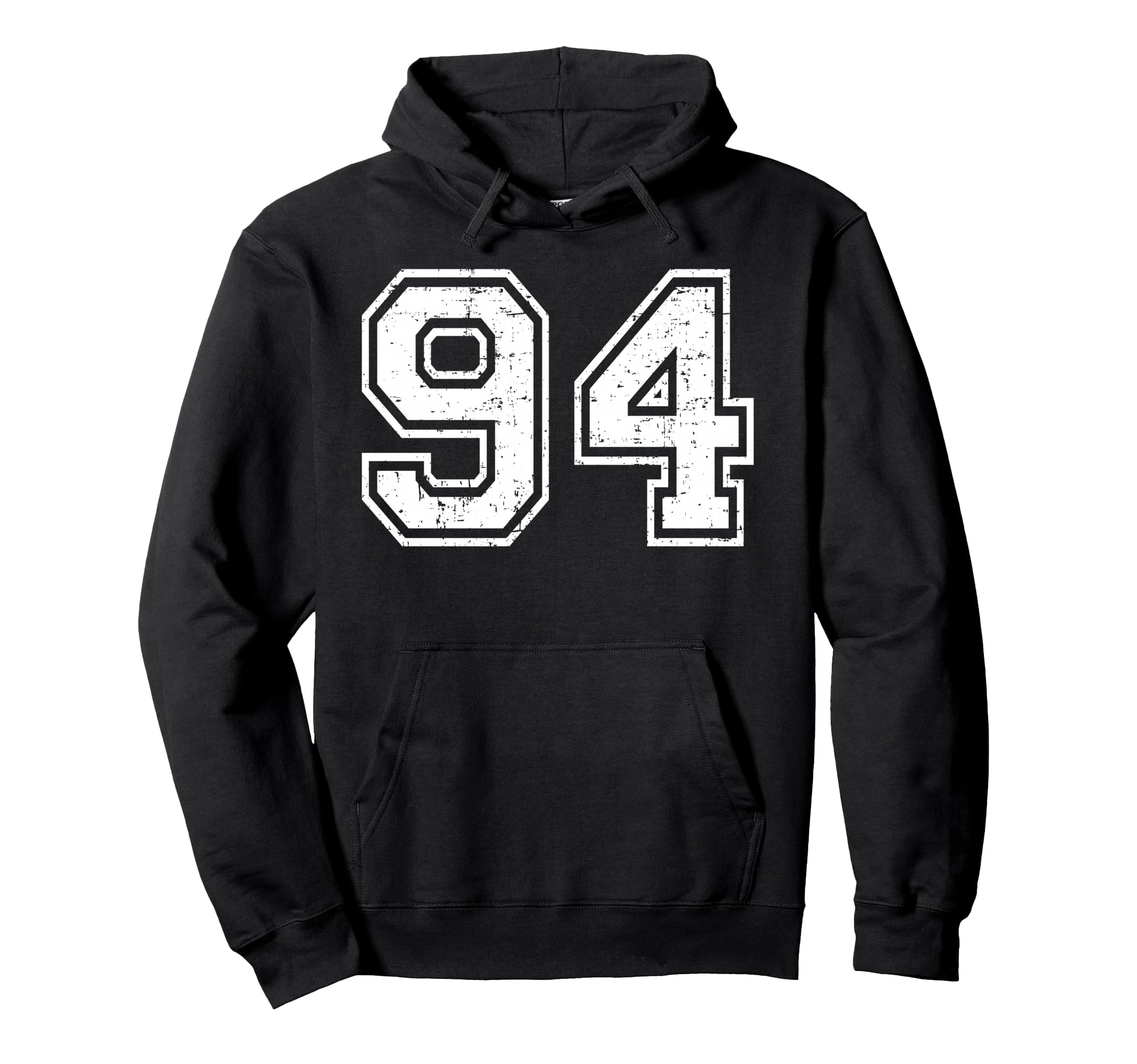 94 Number Ninety Four Team Sports Grunge Hoodie - Graphic Print Unisex - T-Shirt, Sweatshirt, Hoodie