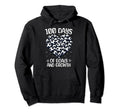 100 Days School Soccer Heart Love Hoodie - Casual Everyday Wear Men Women - T-Shirt, Sweatshirt, Hoodie