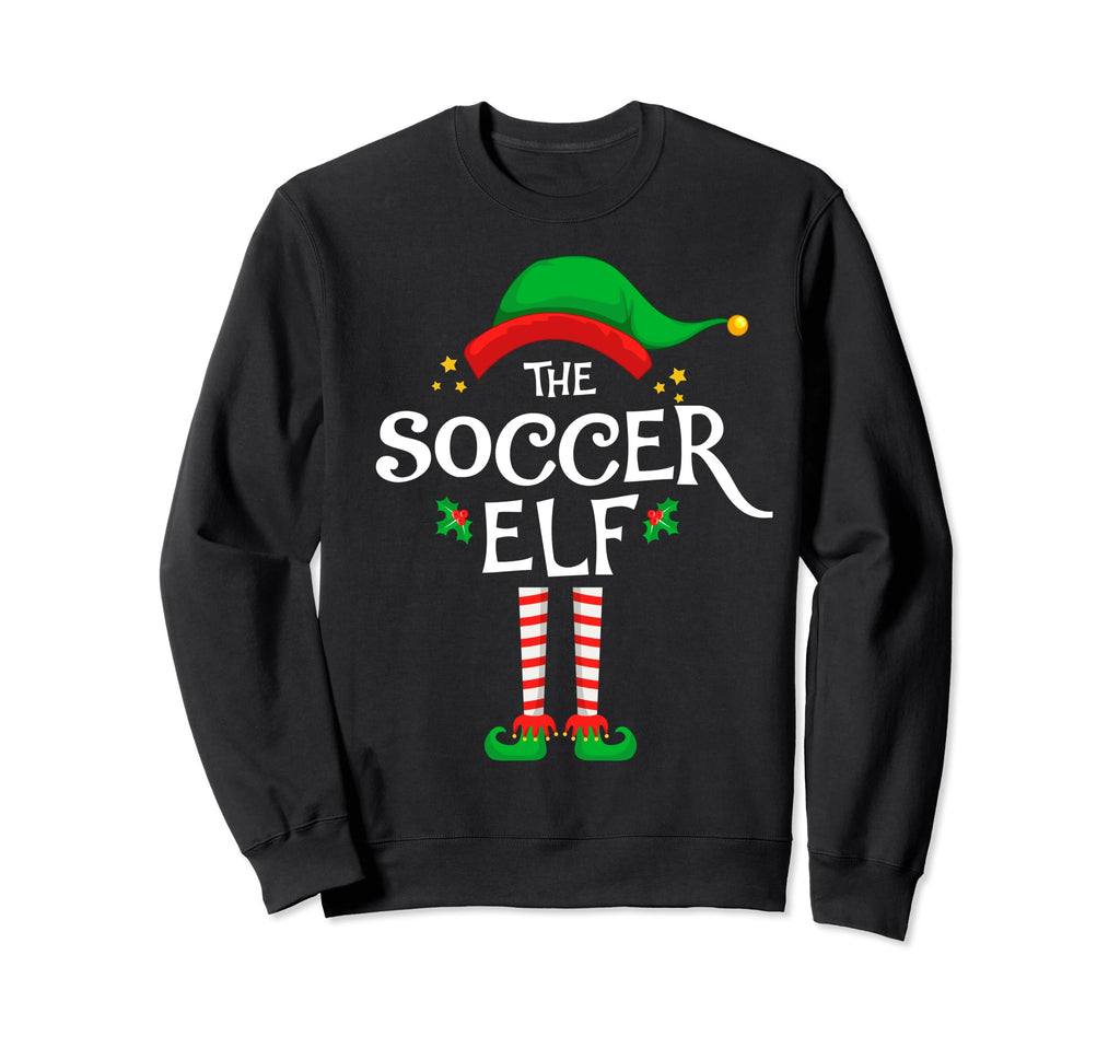 Soccer Elf Family Matching Group Sweatshirt - Graphic Print for Adults - T-Shirt, Sweatshirt, Hoodie