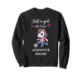 Unicorn Soccer Unicorn Soccer Sweatshirt - Unique Graphic Unisex - T-Shirt, Sweatshirt, Hoodie