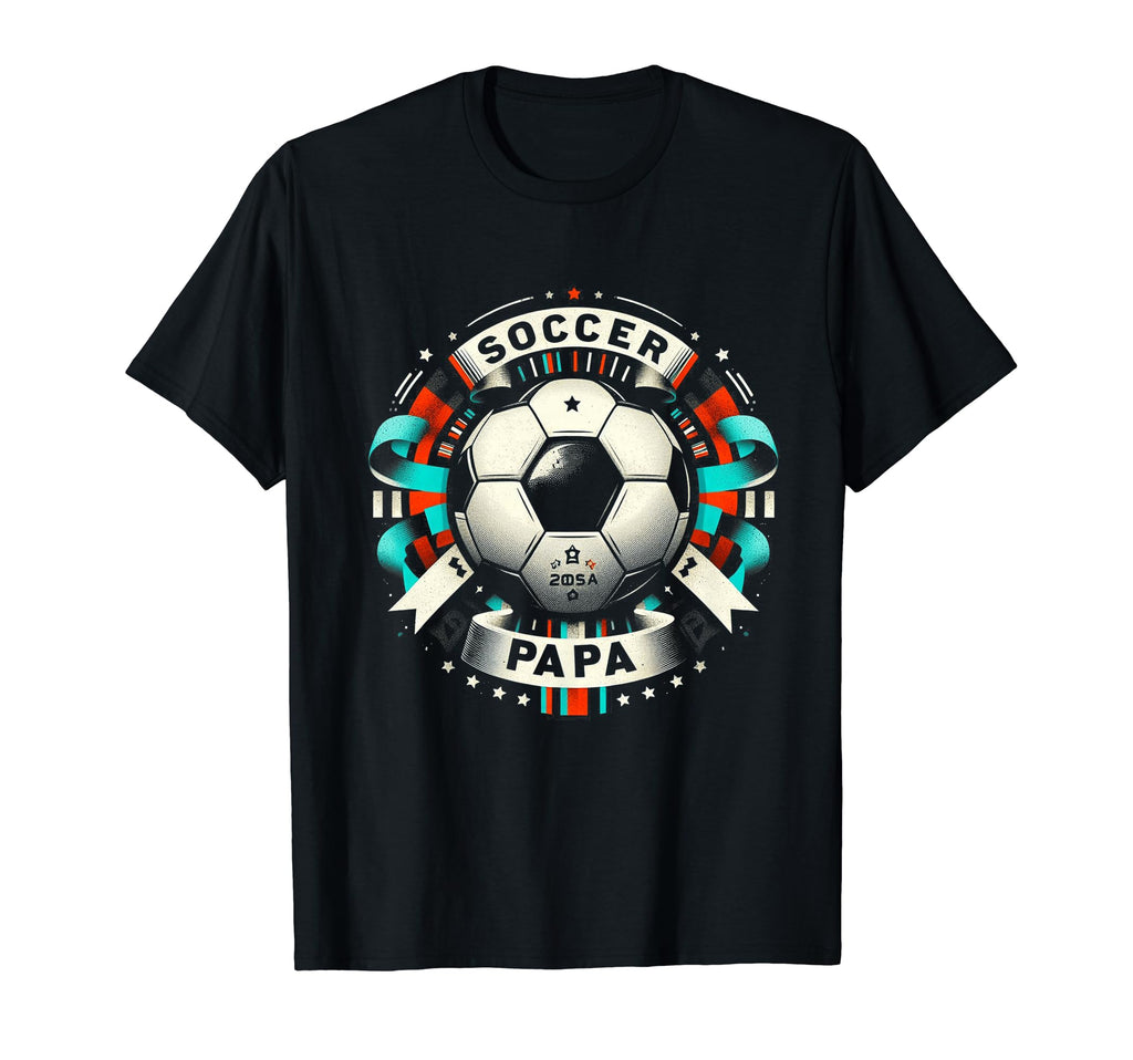 Soccer Papa Family Matching Dad Fathers T-Shirt - Graphic Print for Adults - T-Shirt, Sweatshirt, Hoodie