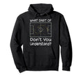 Funny Soccer Coach Tactic Diagram Hoodie - Casual Everyday Wear Unisex - T-Shirt, Sweatshirt, Hoodie