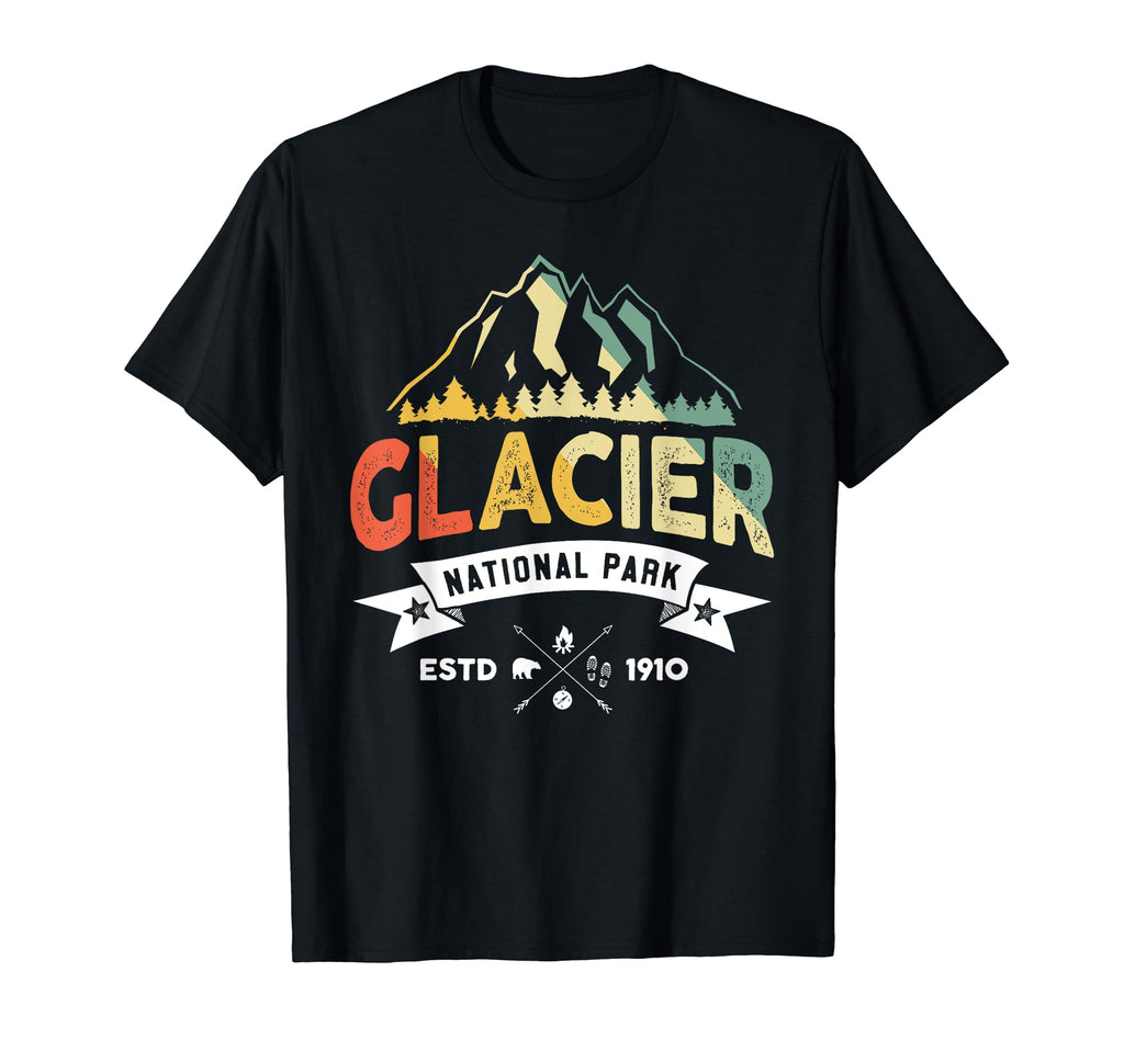 Glacier National Park T-Shirt - Graphic Print Men Women - T-Shirt, Sweatshirt, Hoodie
