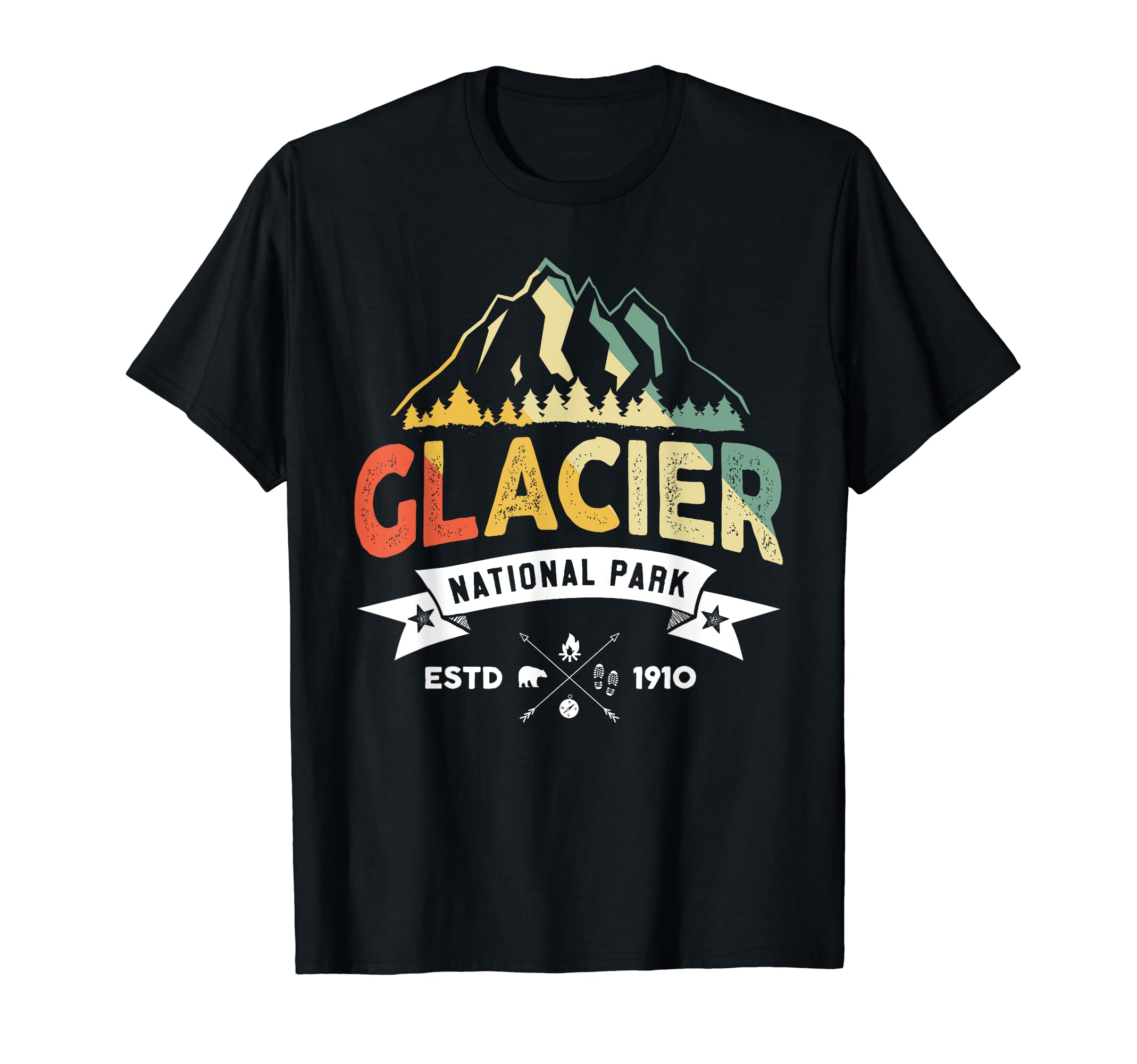 Glacier National Park T-Shirt - Graphic Print Men Women - T-Shirt, Sweatshirt, Hoodie