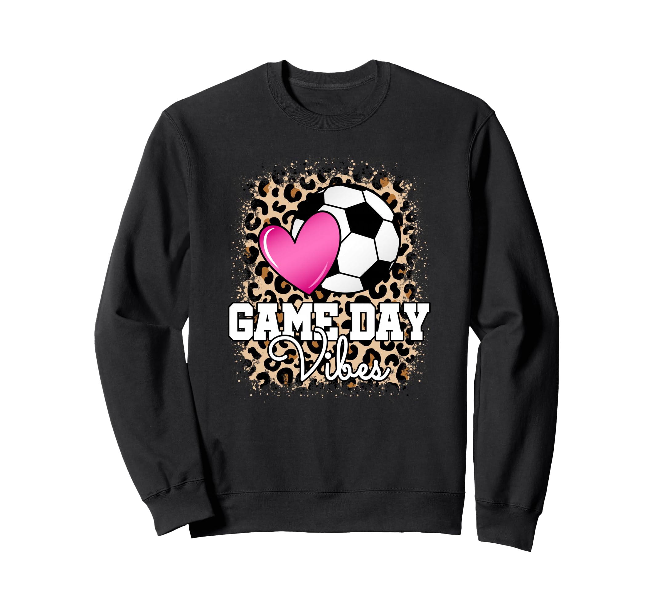 Game Day Soccer Leopard Soccer Sweatshirt - Minimalist Print for Adults - T-Shirt, Sweatshirt, Hoodie