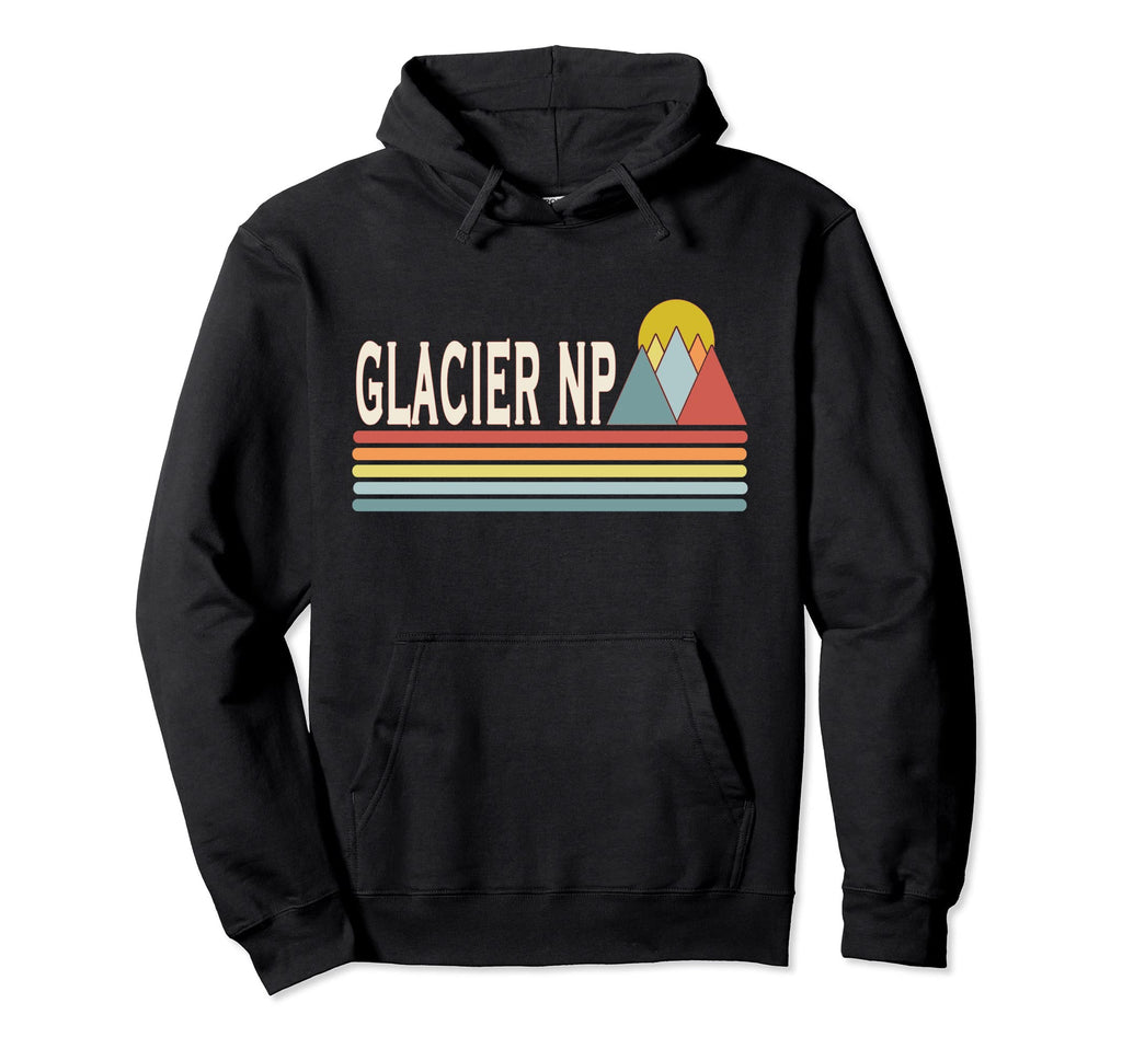 Glacier National Park Outdoors Hoodie - Aesthetic Graphic Unisex - T-Shirt, Sweatshirt, Hoodie