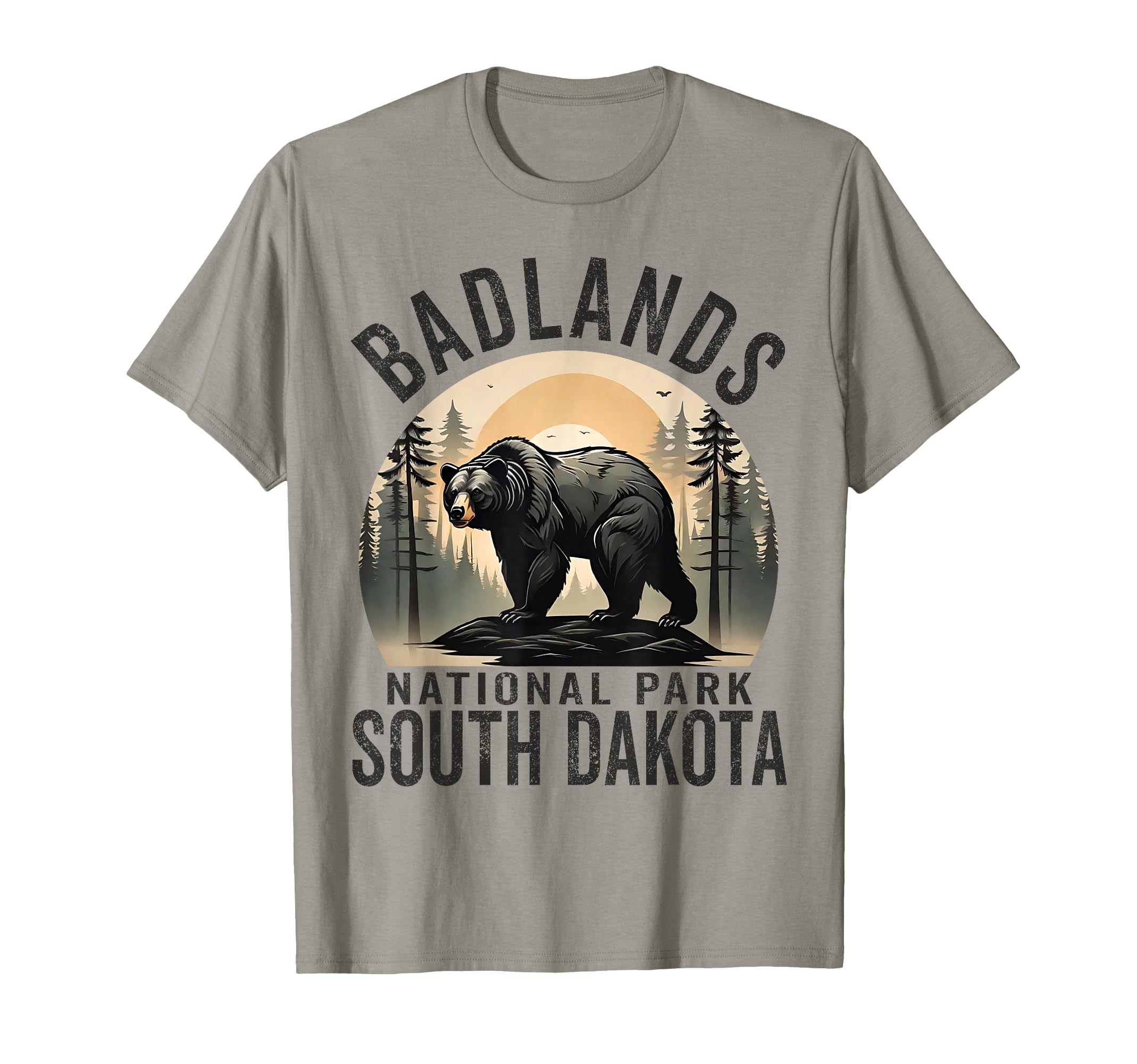 Badlands National Park South Dakota T-Shirt - Minimalist Print for Adults - T-Shirt, Sweatshirt, Hoodie