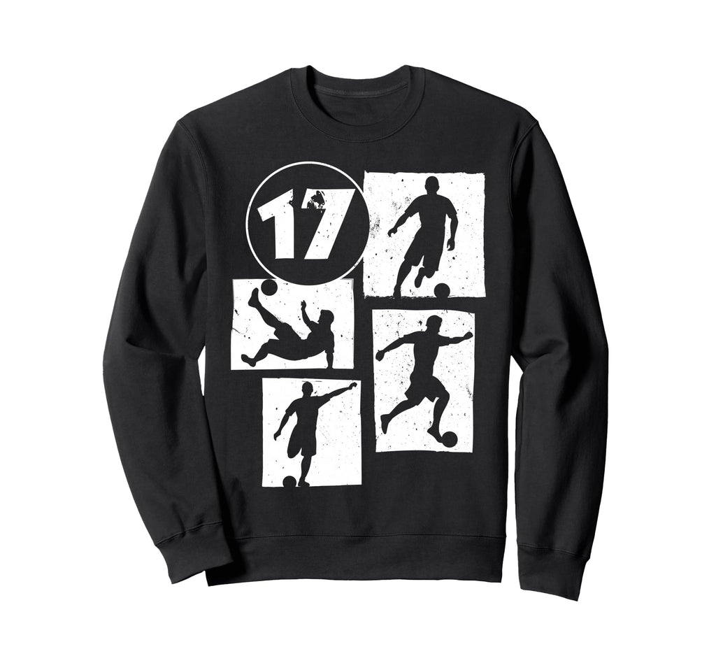 17Th Birthday Soccer Player Sweatshirt - Custom Art Print for Adults - T-Shirt, Sweatshirt, Hoodie