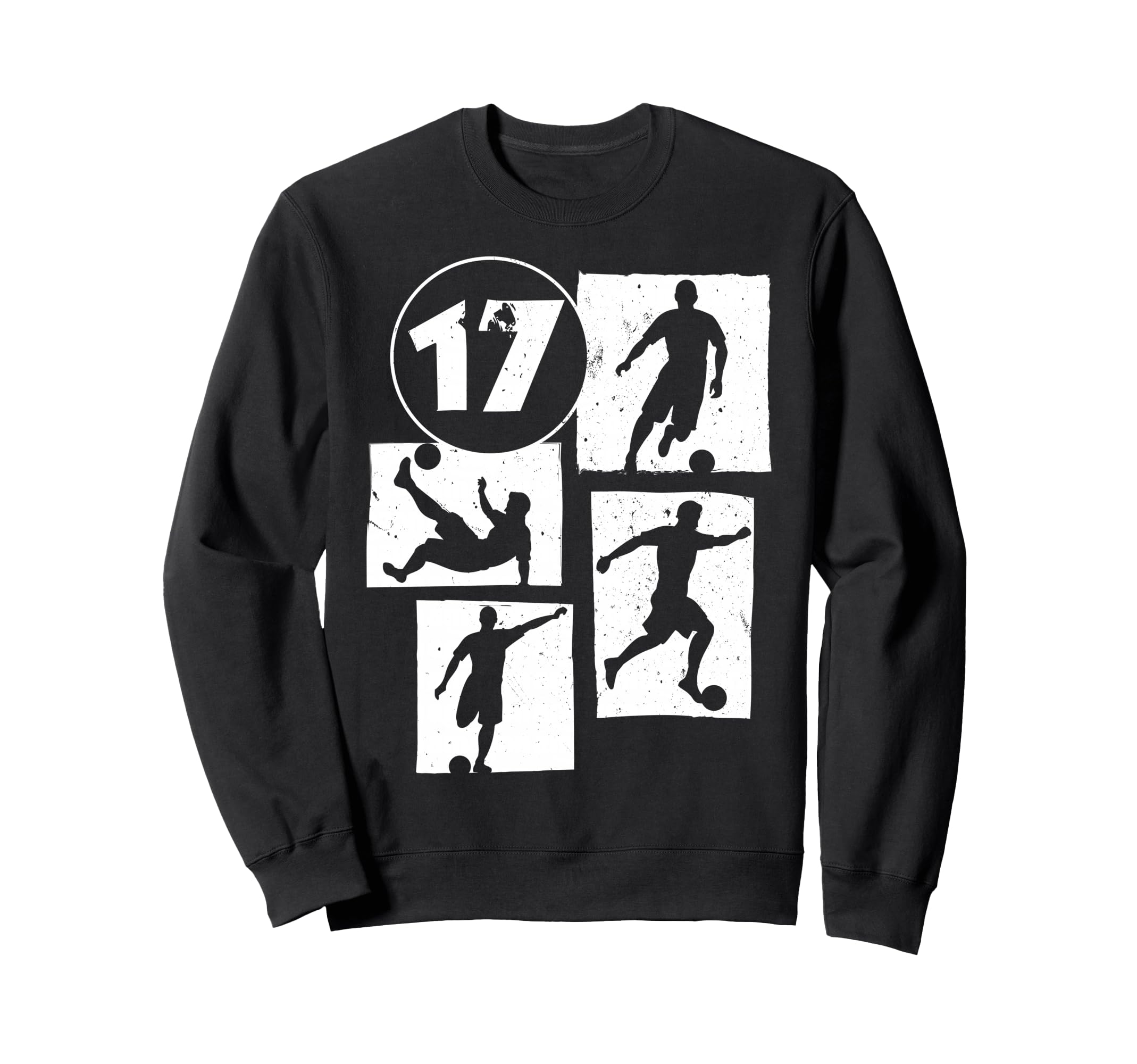 17Th Birthday Soccer Player Sweatshirt - Custom Art Print for Adults - T-Shirt, Sweatshirt, Hoodie