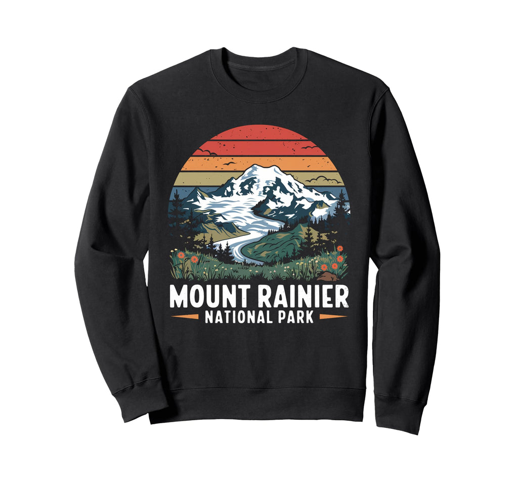Mount Rainier National Park Sweatshirt - Graphic Print for Adults - T-Shirt, Sweatshirt, Hoodie