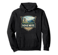 Yosemite National Park Illustration Badge Hoodie - Graphic Print Unisex - T-Shirt, Sweatshirt, Hoodie