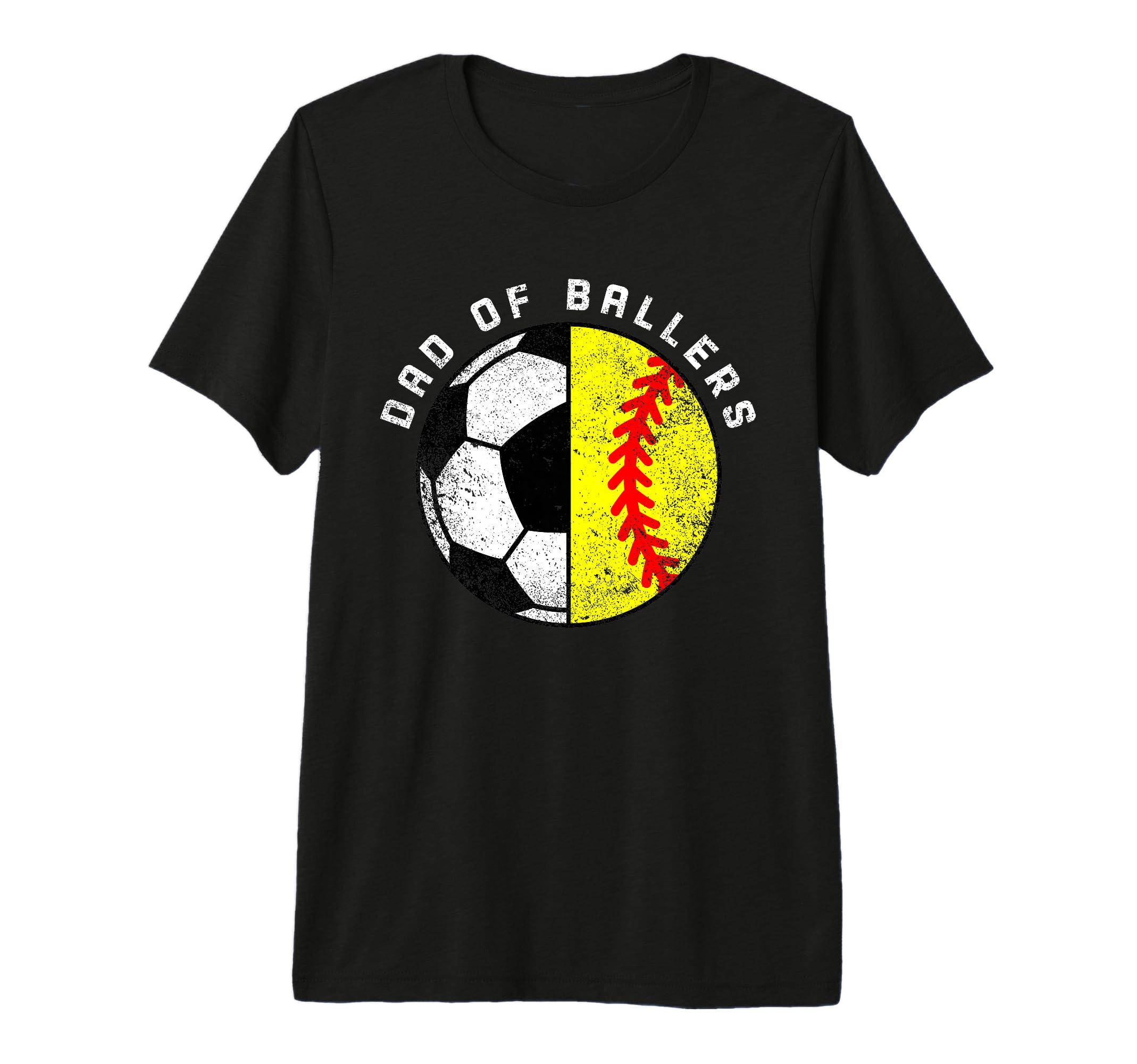 Mens Dad Ballers Funny Soccer Softball T-Shirt - Graphic Print Men Women - T-Shirt, Sweatshirt, Hoodie