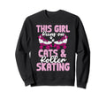 This Runs Cats And Roller Skating Sweatshirt - Minimalist Print Unisex - T-Shirt, Sweatshirt, Hoodie