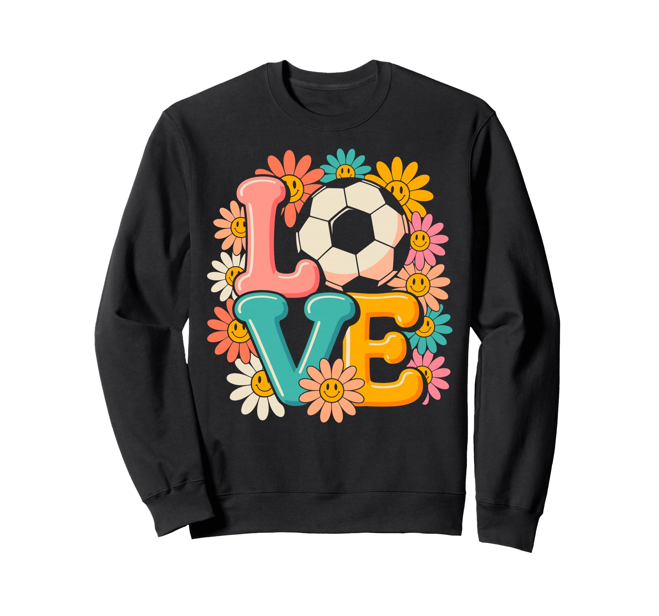 Groovy Love Soccer Goalie Player Sweatshirt - Fun Novelty Design Men Women - T-Shirt, Sweatshirt, Hoodie