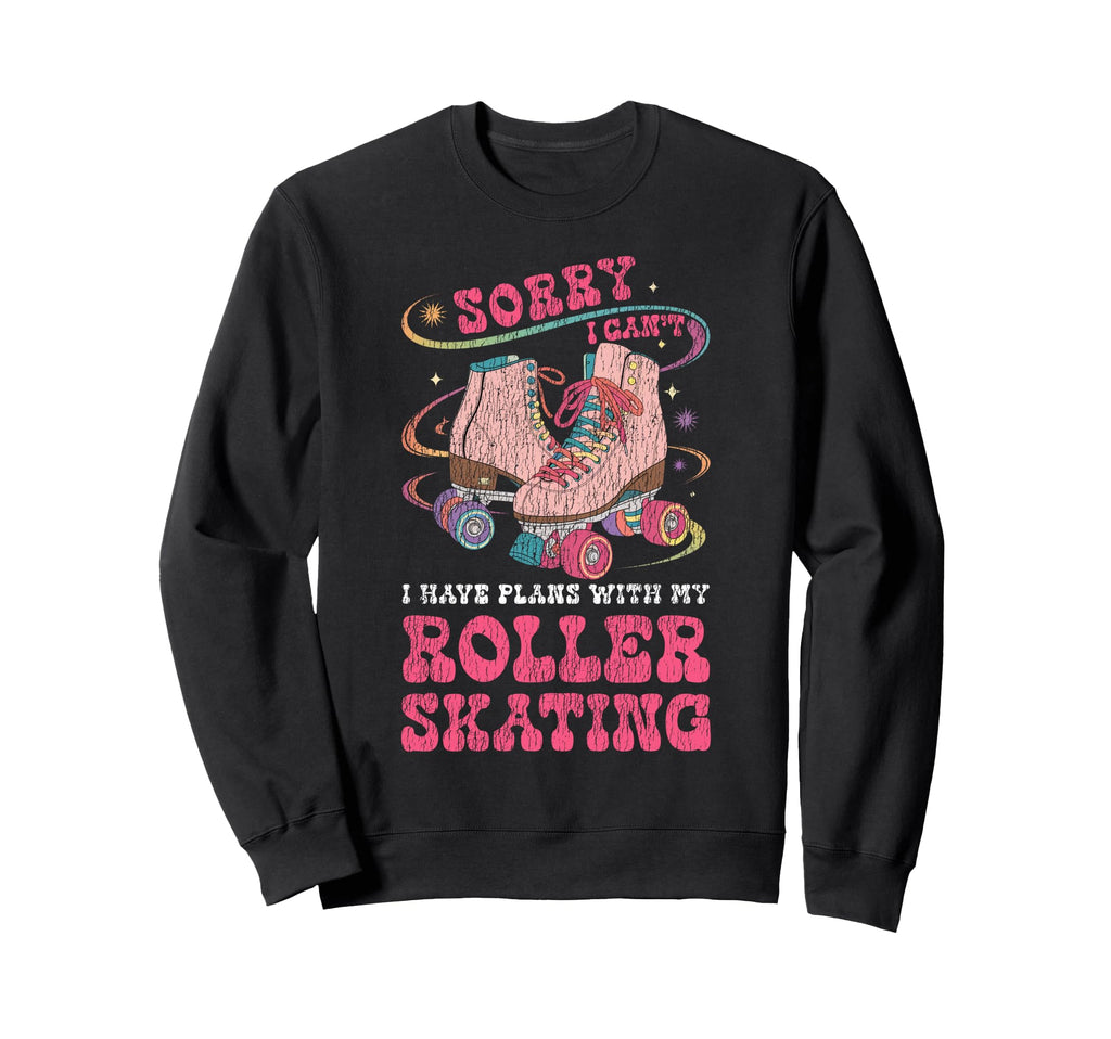 Roller Skating Skate 1970S Sorry Sweatshirt - Minimalist Print for Adults - T-Shirt, Sweatshirt, Hoodie